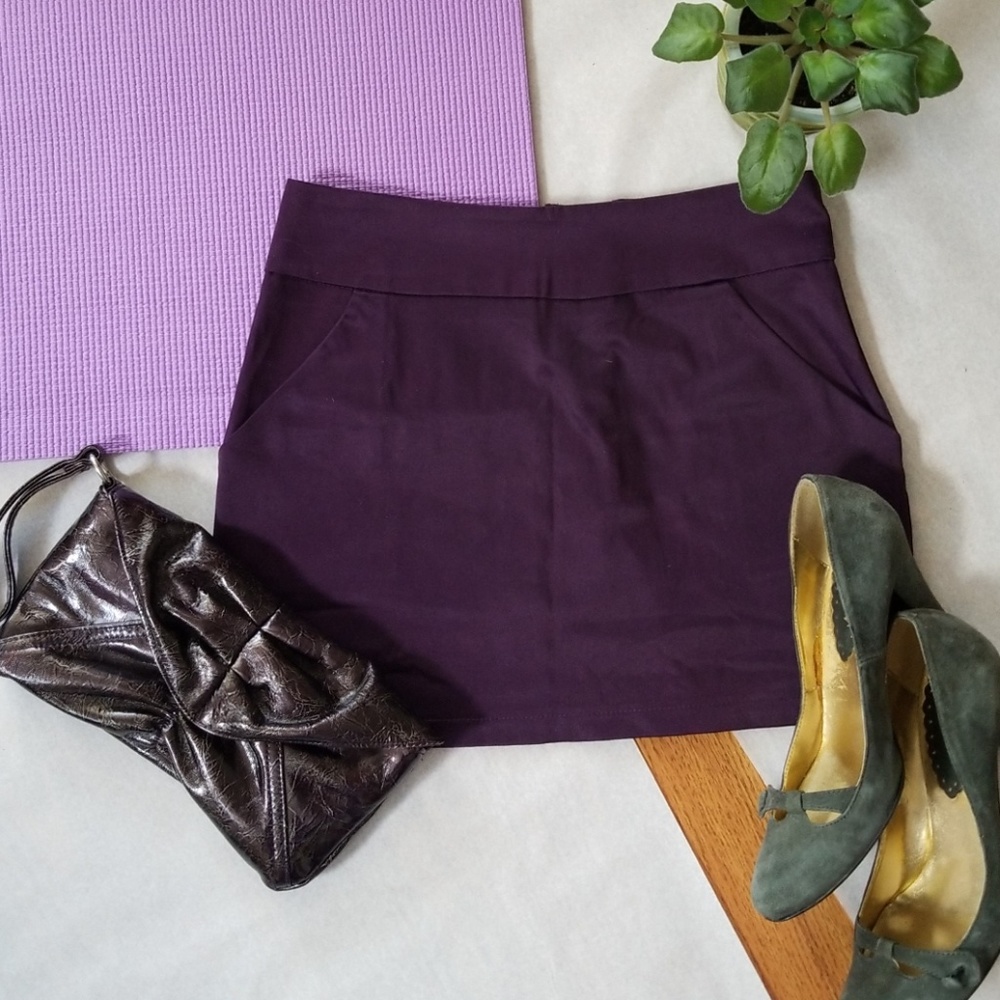 💜Purple mini with pockets